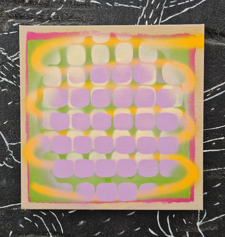 Colours 5 2022, 50x50, Acryl-Spray auf LW, € 650